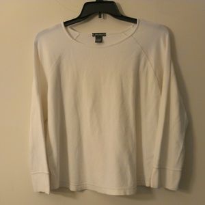 Eddie Bauer Women's White Long Sleeve Top, 3X